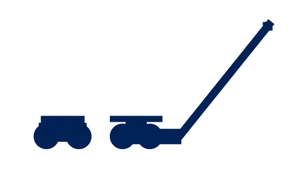 Schwerlastfahrwerke mit Nylonrollen