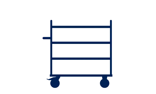 Etagenwagen 4 Etagen