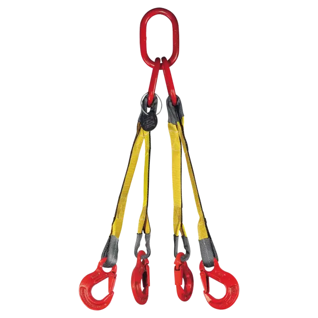 4-Strang Gurtgehänge GQS mit Lasthaken