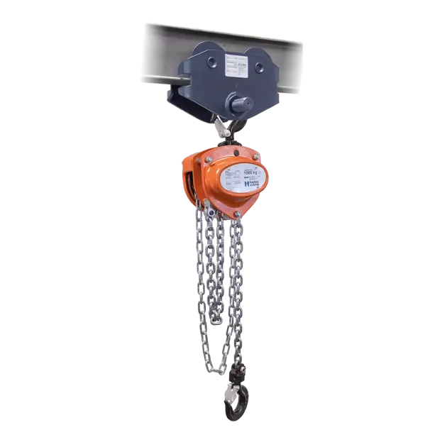 Handkettenzug-Kombi Typ HZE mit Schiebelaufkatze