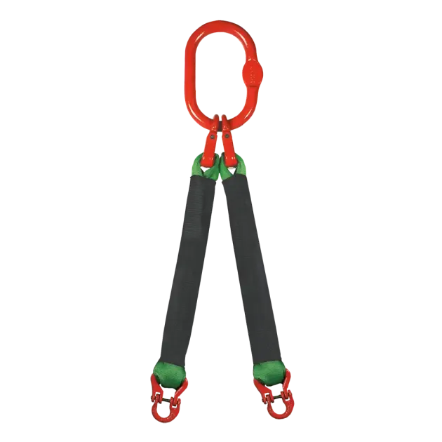 2-Strang Rundschlingengehänge mit Textilkupplung