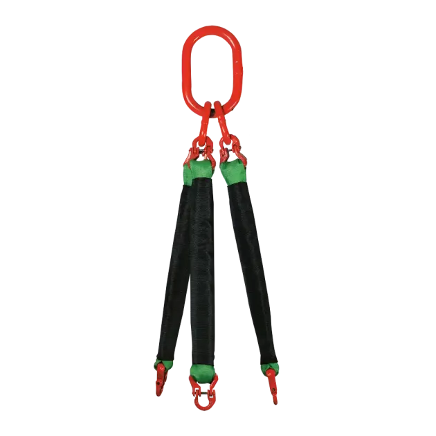3-Strang Rundschlingengehänge mit Textilkupplung