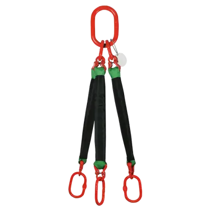 3-Strang Rundschlingengehänge mit Ovalöse