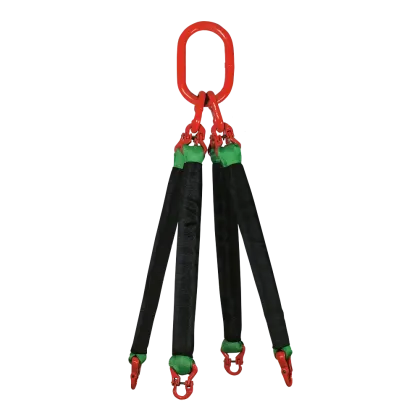 4-Strang Rundschlingengehänge mit Textilkupplung