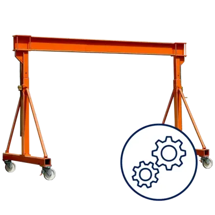 Leichtportalkran fahrbar Typ PK zur individuellen Konfiguration
