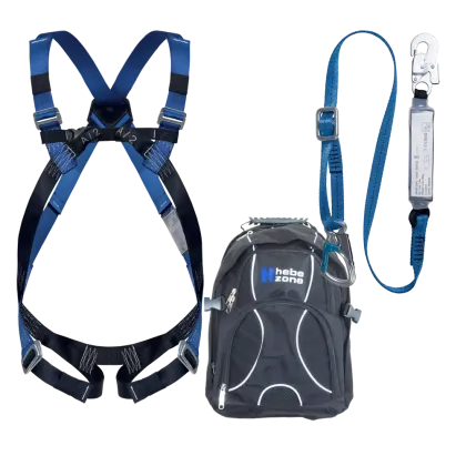 Höhensicherungs-Set mit Bandfalldämpfer 3-teilig