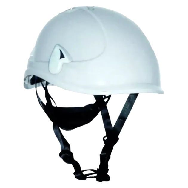 Schutzhelm nach EN 397, mit 4-Punkt-Kinnriemen, Farbe weiß
