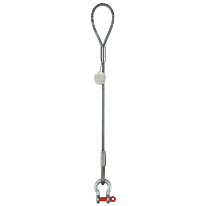 1-Strang Drahtseilgehänge Schlaufe/Schäkel