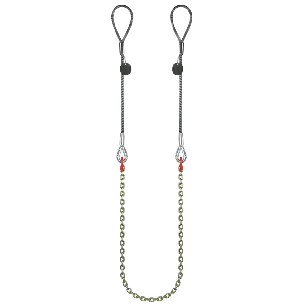 Kombigehänge Seil-Kette-Seil