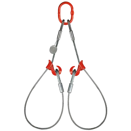 2-Strang Kranzseil mit Ovalöse