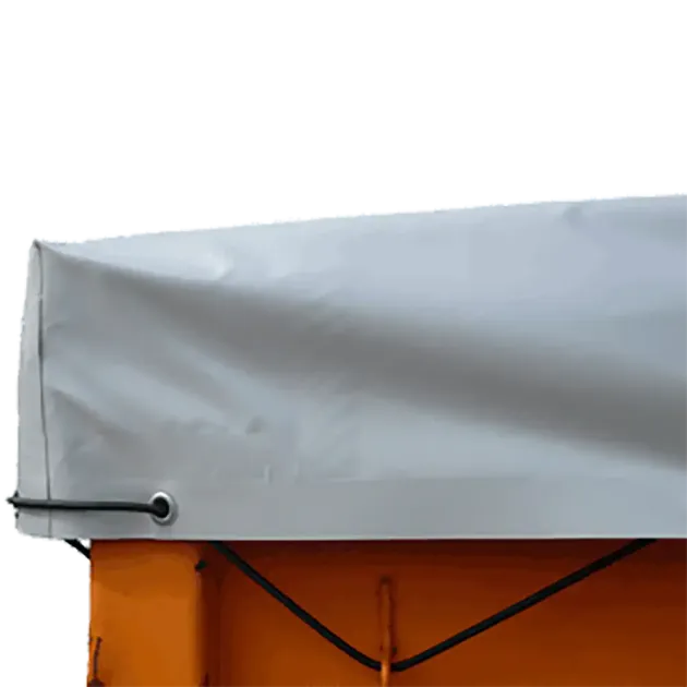 Containerplane PVC SNE8 grau, mit ausgeformten Ecken