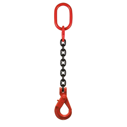 1-Strang Anschlagkette Blackprize GK8 mit Sicherheitslasthaken