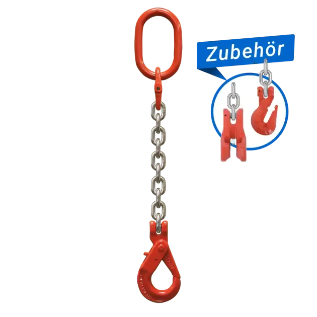 1-Strang Anschlagkette GK8 mit Sicherheitslasthaken