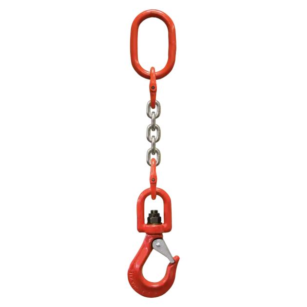 1-Strang Anschlagkette GK8 mit Wirbelhaken