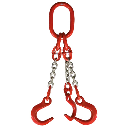 3-Strang Anschlagkette GK8 mit Weitmaulhaken