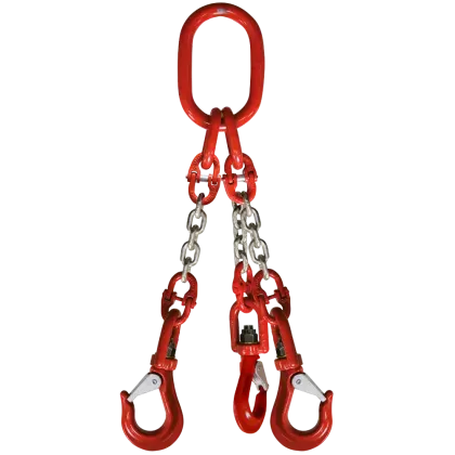 3-Strang Anschlagkette GK8 mit Wirbelhaken