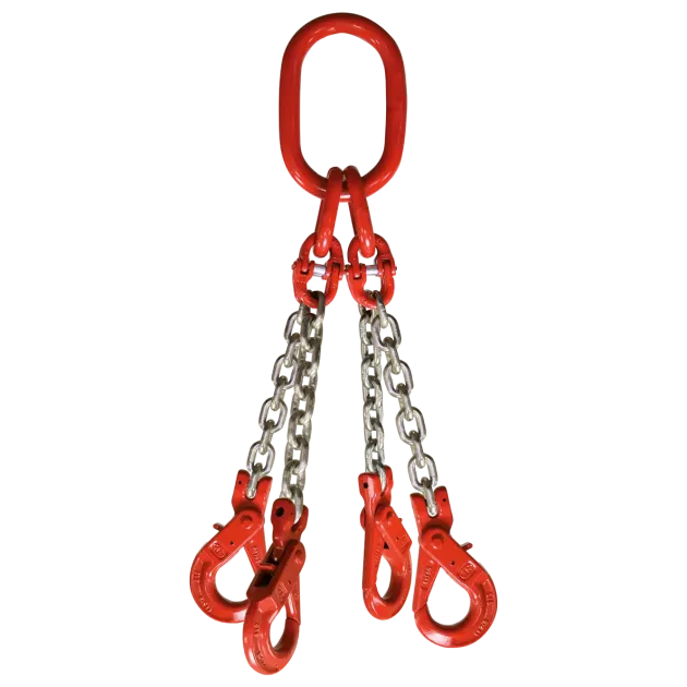4-Strang Anschlagkette GK8 mit Sicherheitslasthaken