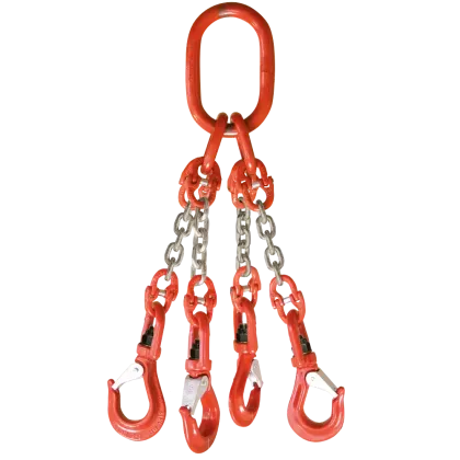 4-Strang Anschlagkette GK8 mit Wirbelhaken