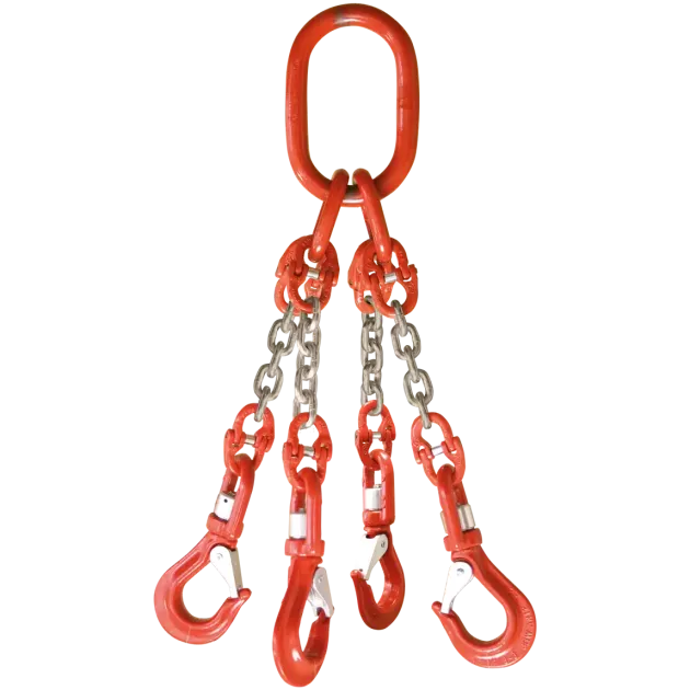 4-Strang Anschlagkette GK8 mit Wirbelhaken