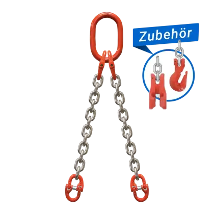 2-Strang Anschlagkette GK8 mit Verbindungsglied
