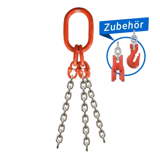 3-Strang Anschlagkette GK8 ohne Endbeschlag