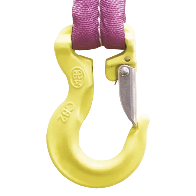 Rundschlingenhaken mit Permanentsicherung