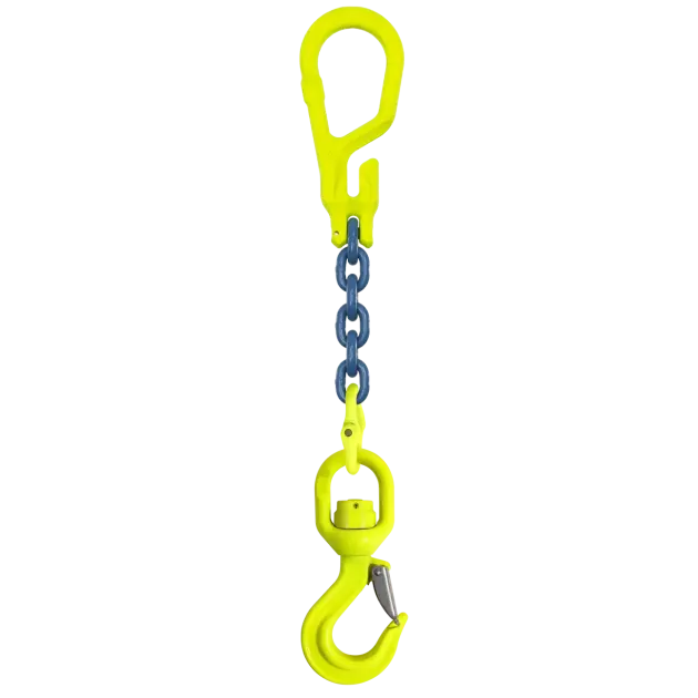 1-Strang Anschlagkette GK10 - HE100 mit Wirbelhaken