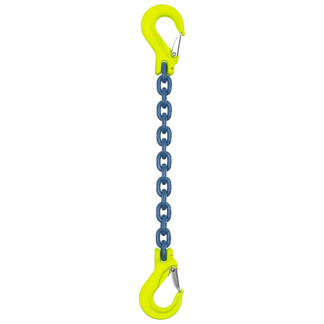 1-Strang Anschlagkette GK10 - HE100 mit Lasthaken beidseits