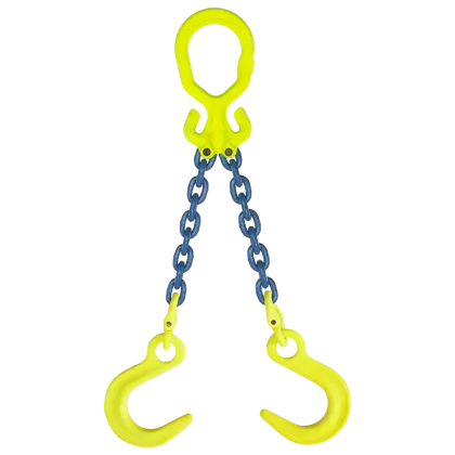 2-Strang Anschlagkette GK10 - HE100 mit Weitmaulhaken