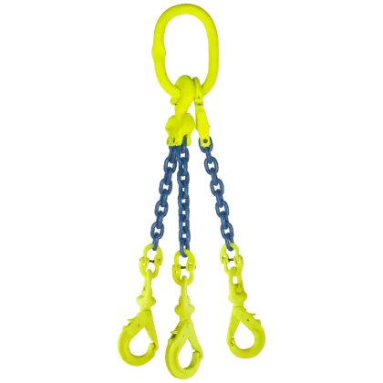 3-Strang Anschlagkette GK10 - HE100 mit Wirbelhaken