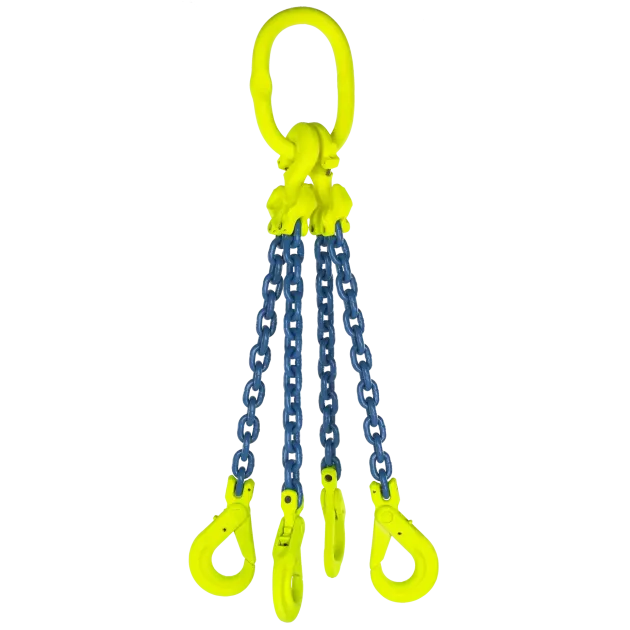 4-Strang Anschlagkette GK10 - HE100 mit Sicherheitslasthaken