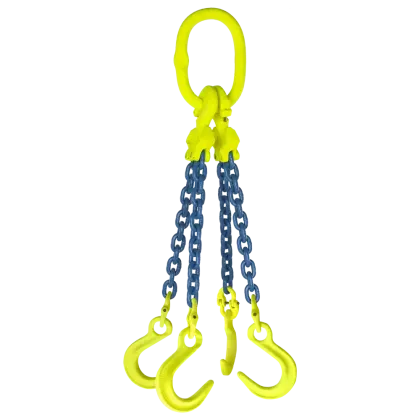 4-Strang Anschlagkette GK10 - HE100 mit Weitmaulhaken