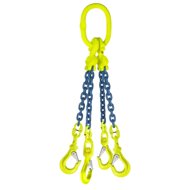 4-Strang Anschlagkette GK10 - HE100 mit Wirbelhaken