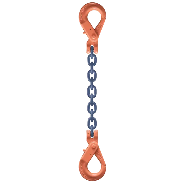 1-Strang Anschlagkette GK10 mit Sicherheitslasthaken beidseitig