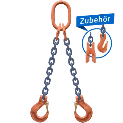 2-Strang Anschlagkette GK10 mit Lasthaken