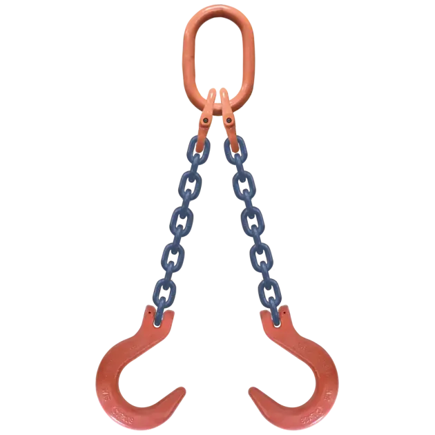 2-Strang Anschlagkette GK10 mit Weitmaulhaken
