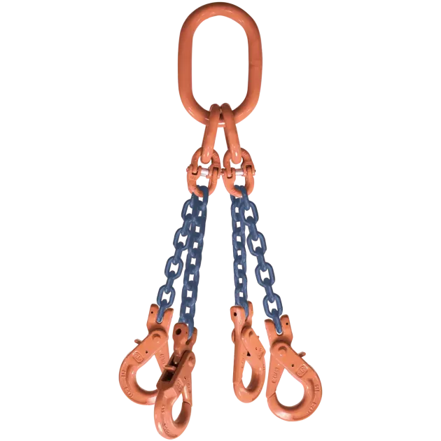 4-Strang Anschlagkette GK10 mit Sicherheitslasthaken