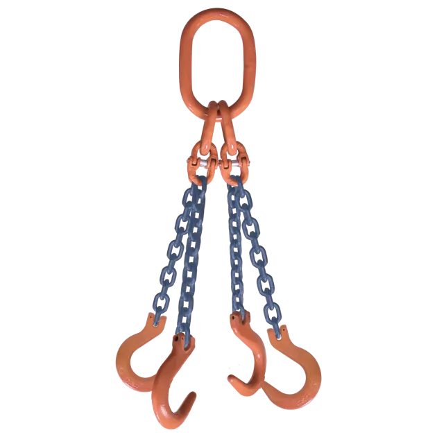 4-Strang Anschlagkette GK10 mit Weitmaulhaken