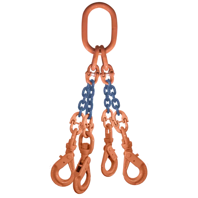 4-Strang Anschlagkette GK10 mit Wirbelhaken