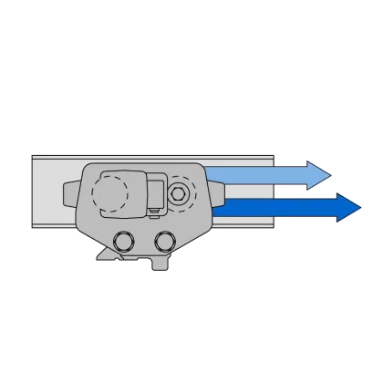 Aufpreis für 2 Fahrgeschwindigkeiten 7/22 m/min