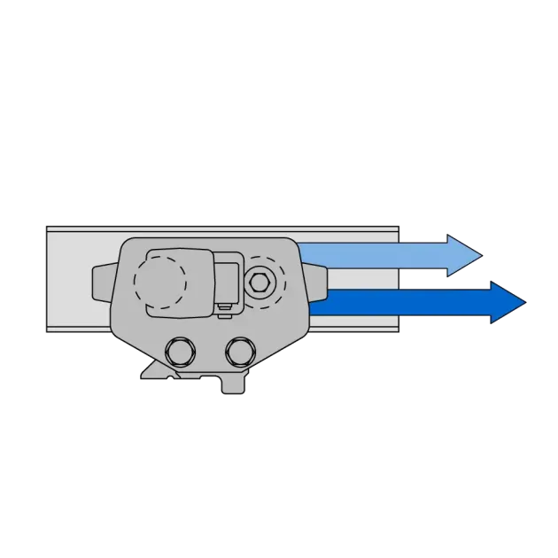 Aufpreis für 2 Fahrgeschwindigkeiten 7/22 m/min